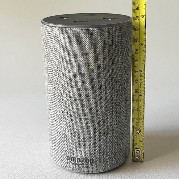 Amazon Echo 2nd Generation Smart Speaker Alexa with Power Cord Gray - Picture 5 of 7